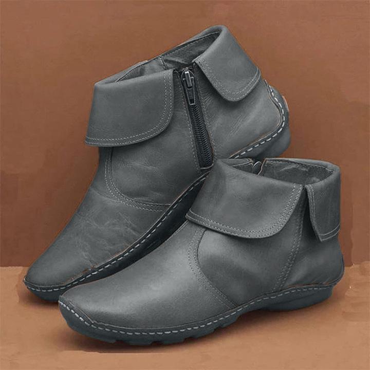 Weiche Leder gefütterte, wasserdichte Stiefelette Livia
