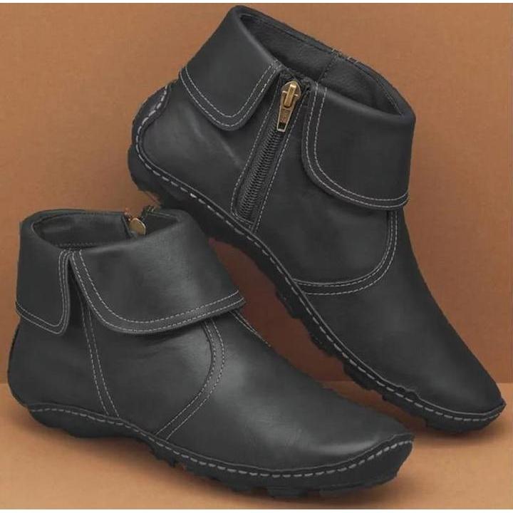Weiche Leder gefütterte, wasserdichte Stiefelette Livia