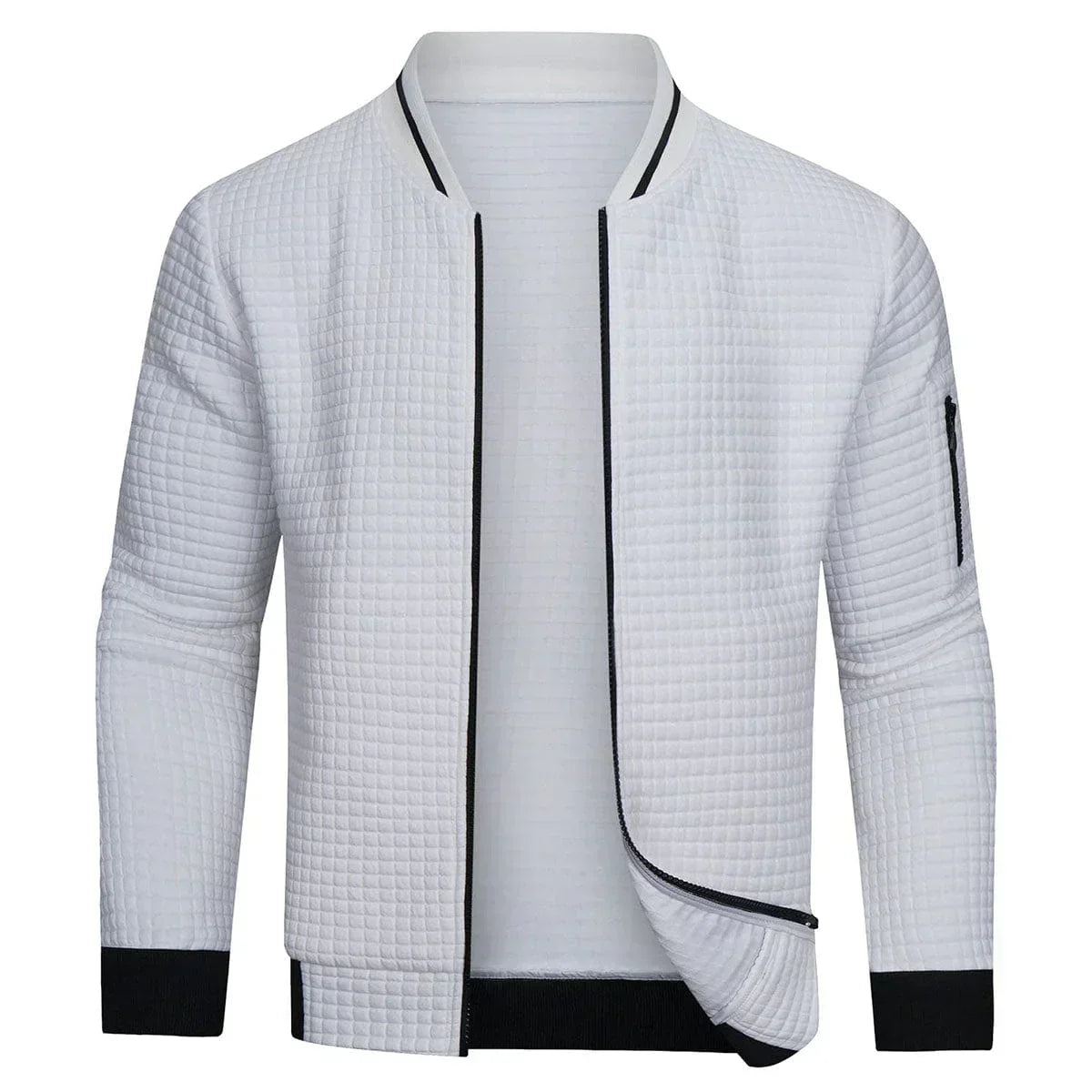 Warmer Herren-Pullover mit Reißverschluss für höchsten Komfort