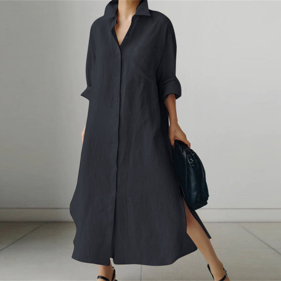 Maxikleid von Widrunda mit V-Ausschnitt
