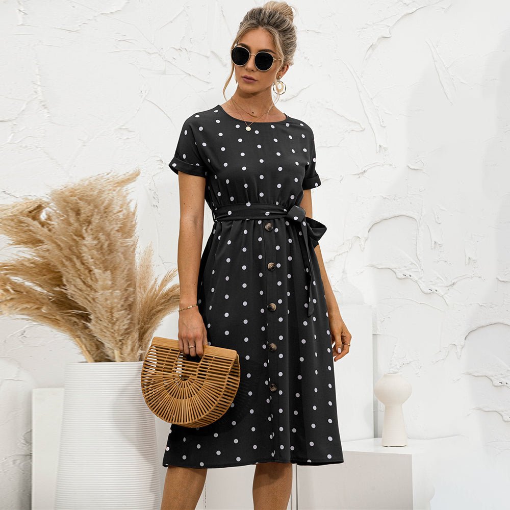 Ysberlina Midikleid mit Polka Dots