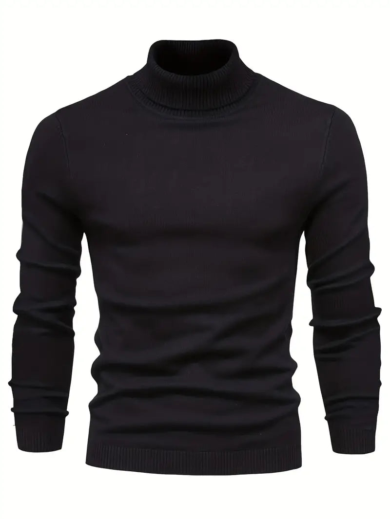 ModeGeist | Klassischer Rollkragenpullover Weich und Stilvoll Wollmischung
