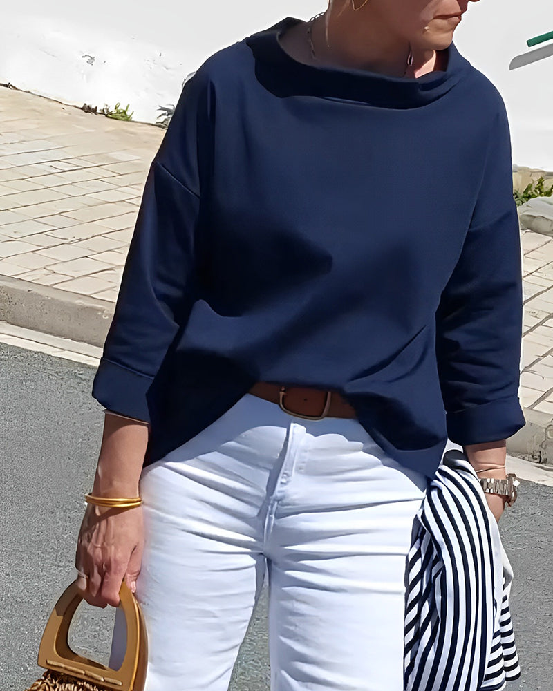 Fudus Solid-Color Sweatshirt
