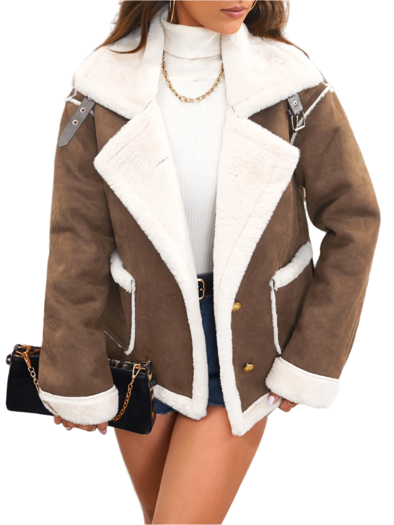 ModeGeist | Elegante Teddy Winterjacke für Damen