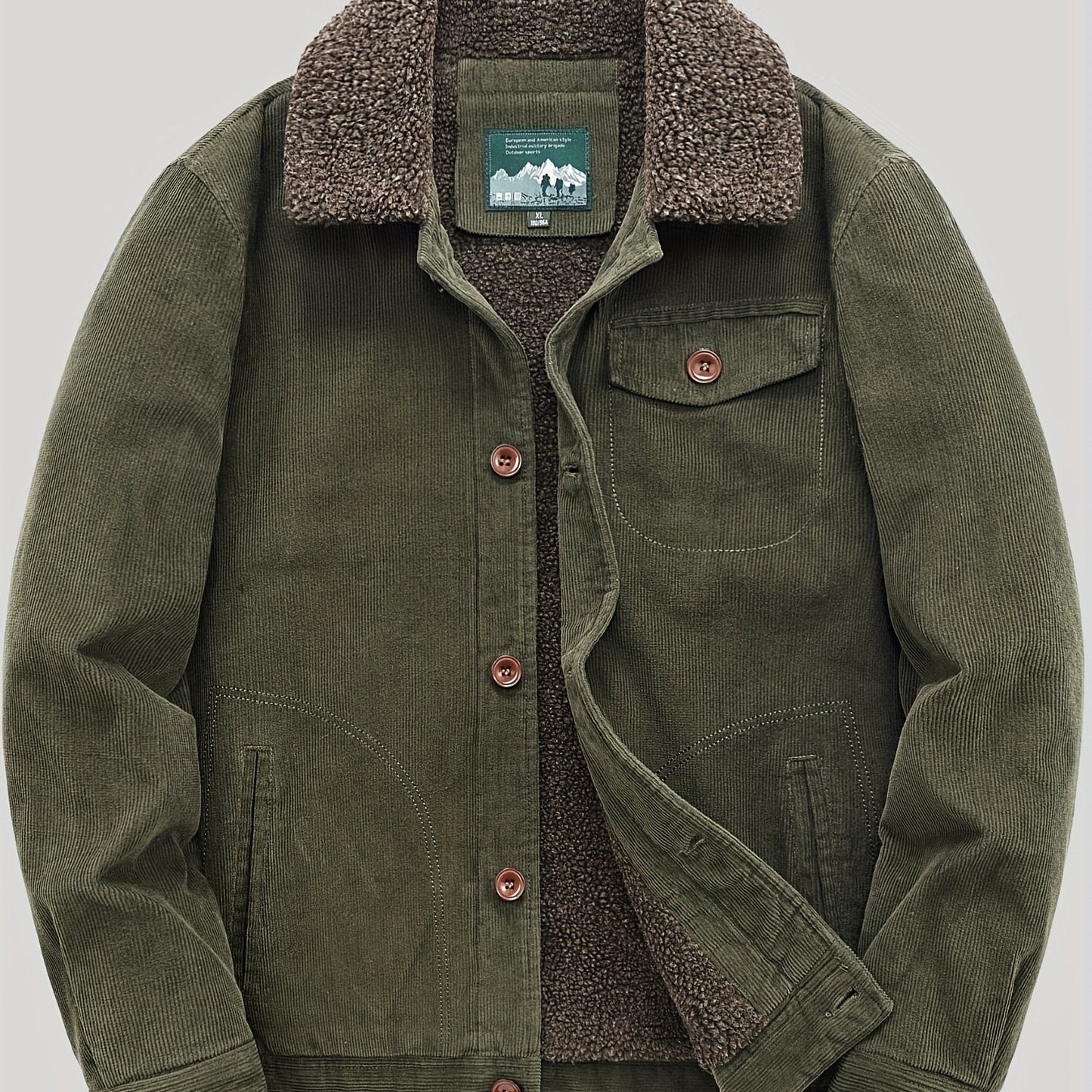 ModeGeist | Herren Fleece-Weste mit Knöpfen Warm und Elegant