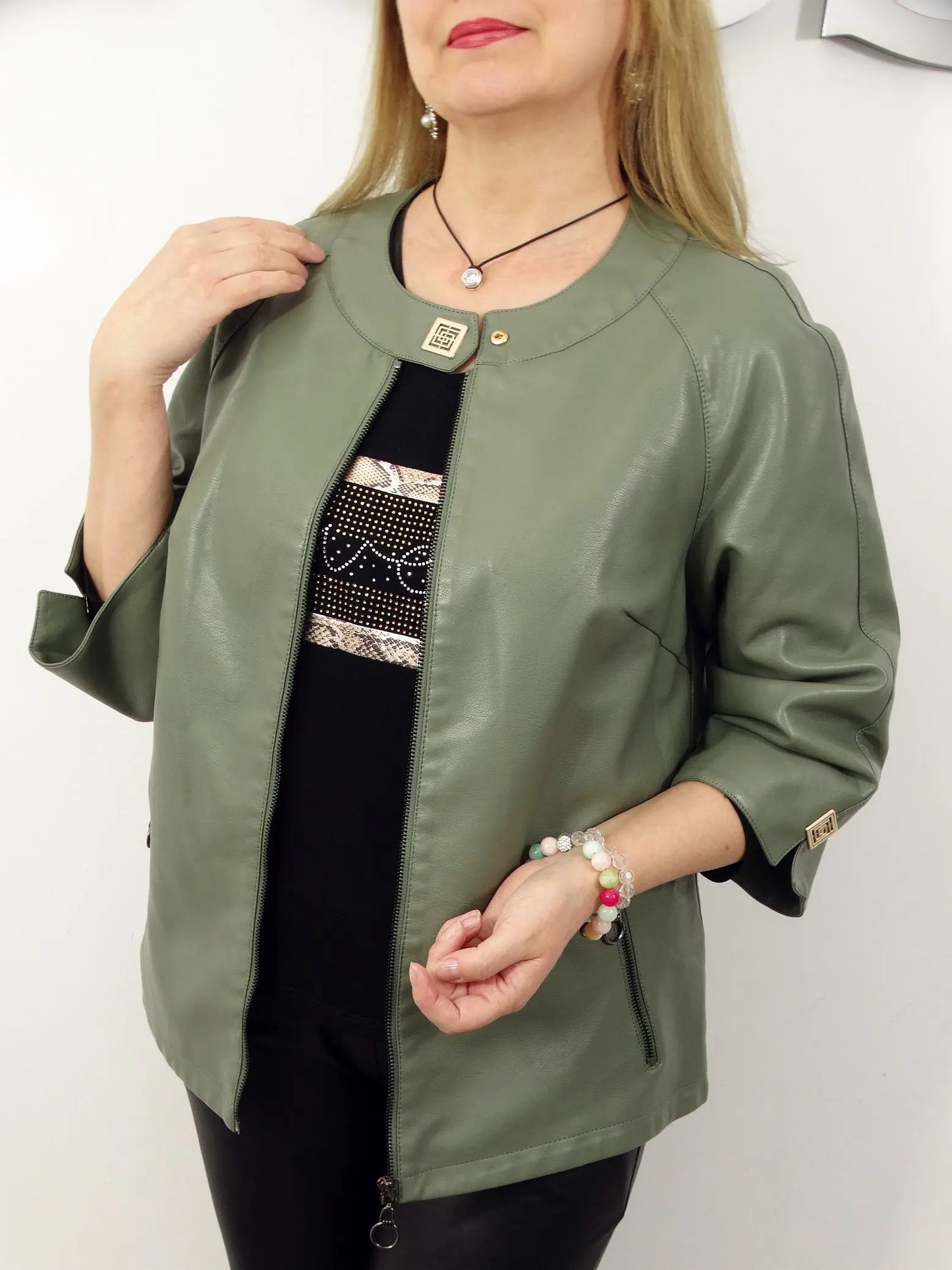 ModeGeist | Schicke Kunstlederjacke