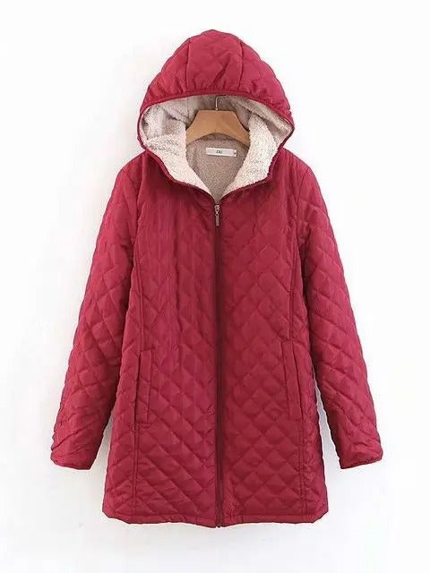 ModeGeist | Warme Steppjacke mit Kapuze