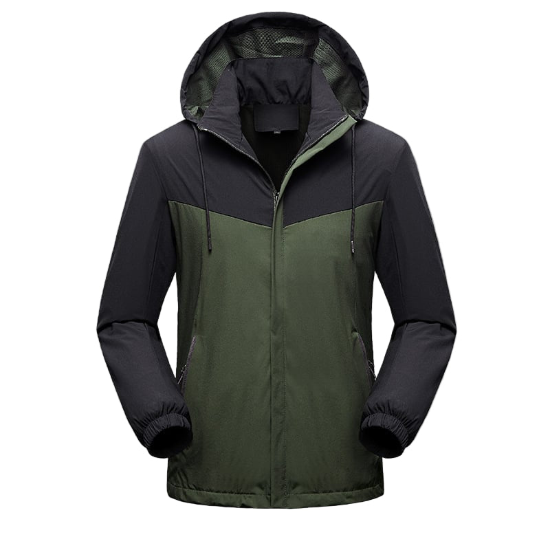 ModeGeist | Wasserdichte Herren Sportjacke mit verstellbarer Kapuze