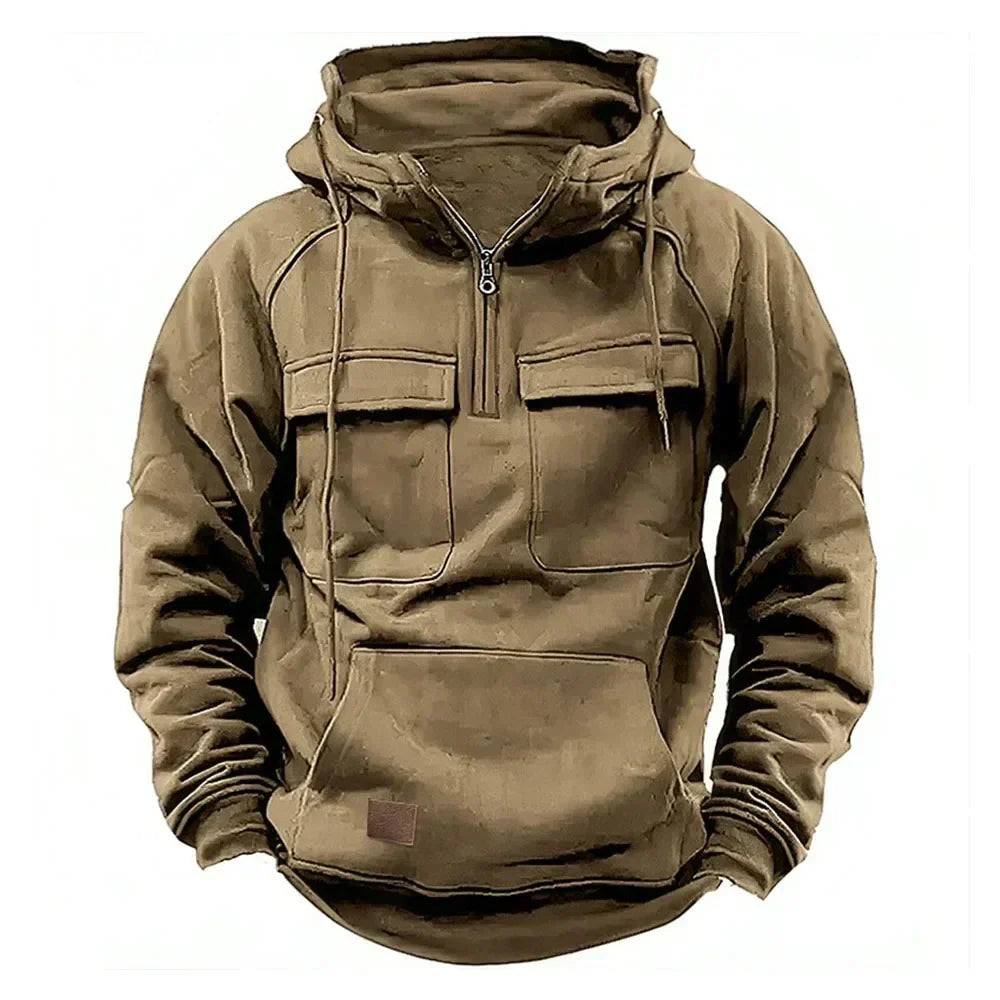 ModeGeist | Warme Hoodie mit hallem Reißverschluss