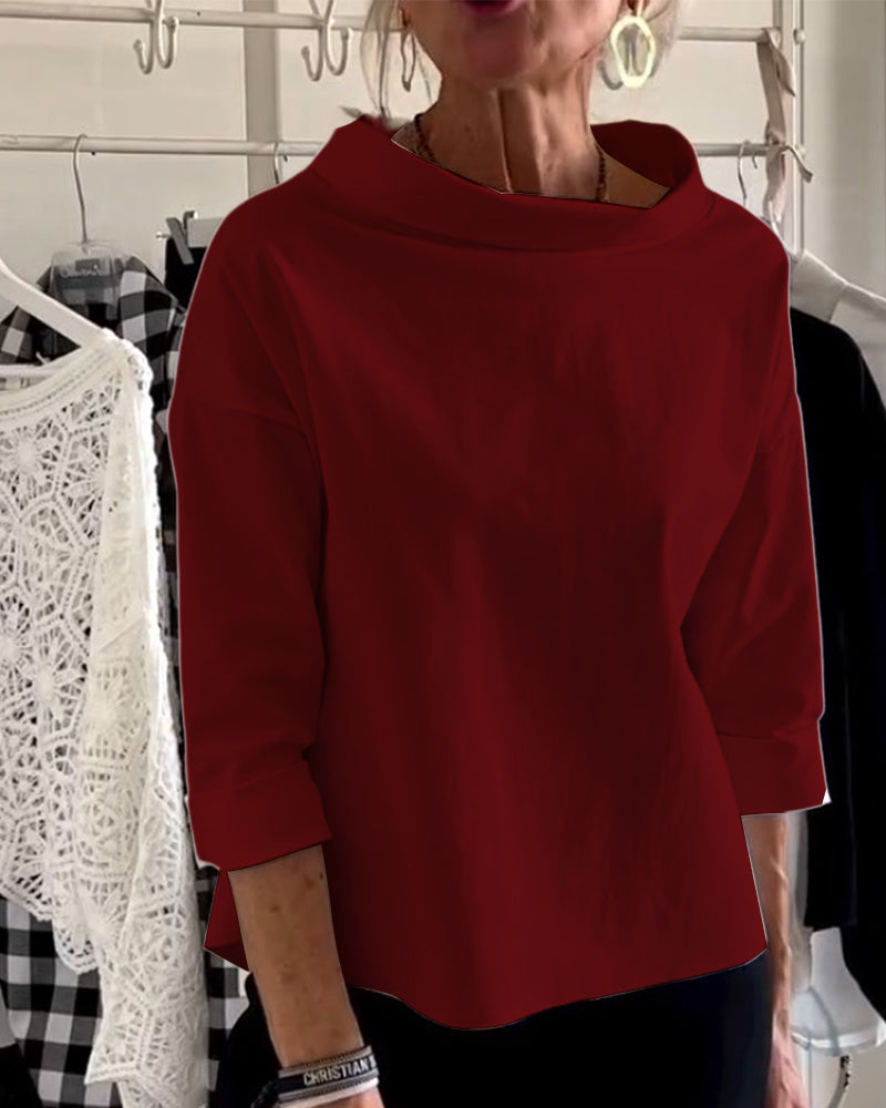 Fudus Solid-Color Sweatshirt
