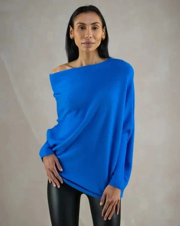 Lydia Pullover: Asymmetrisch drapiert