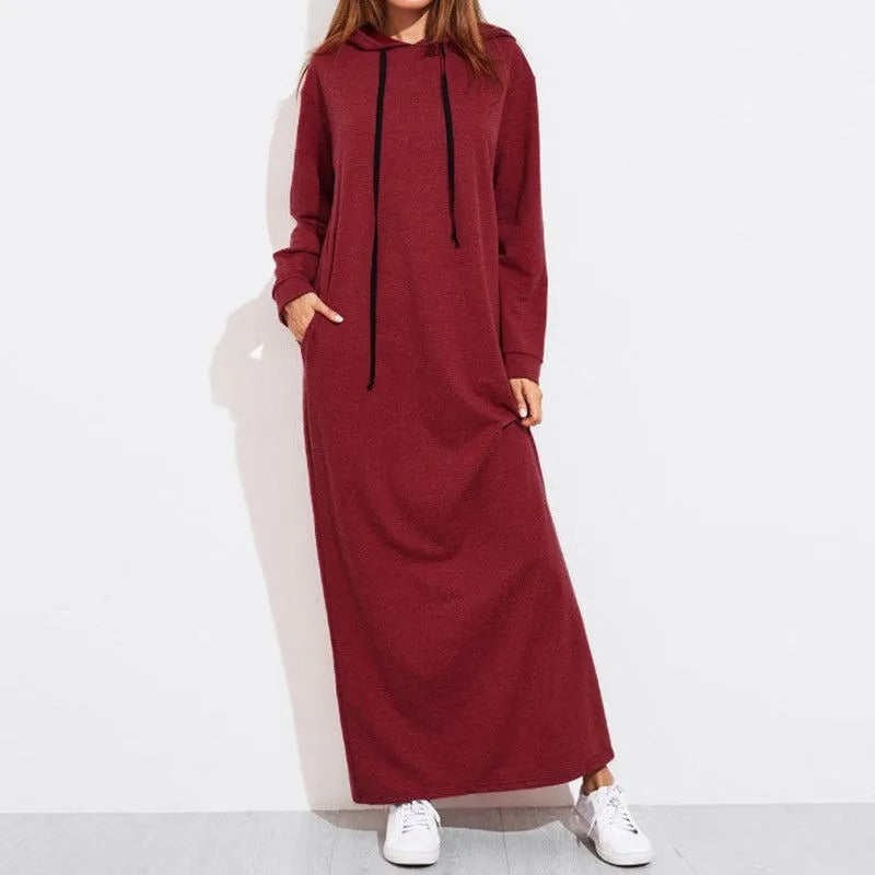Celina® lässiges Maxikleid mit Kapuze