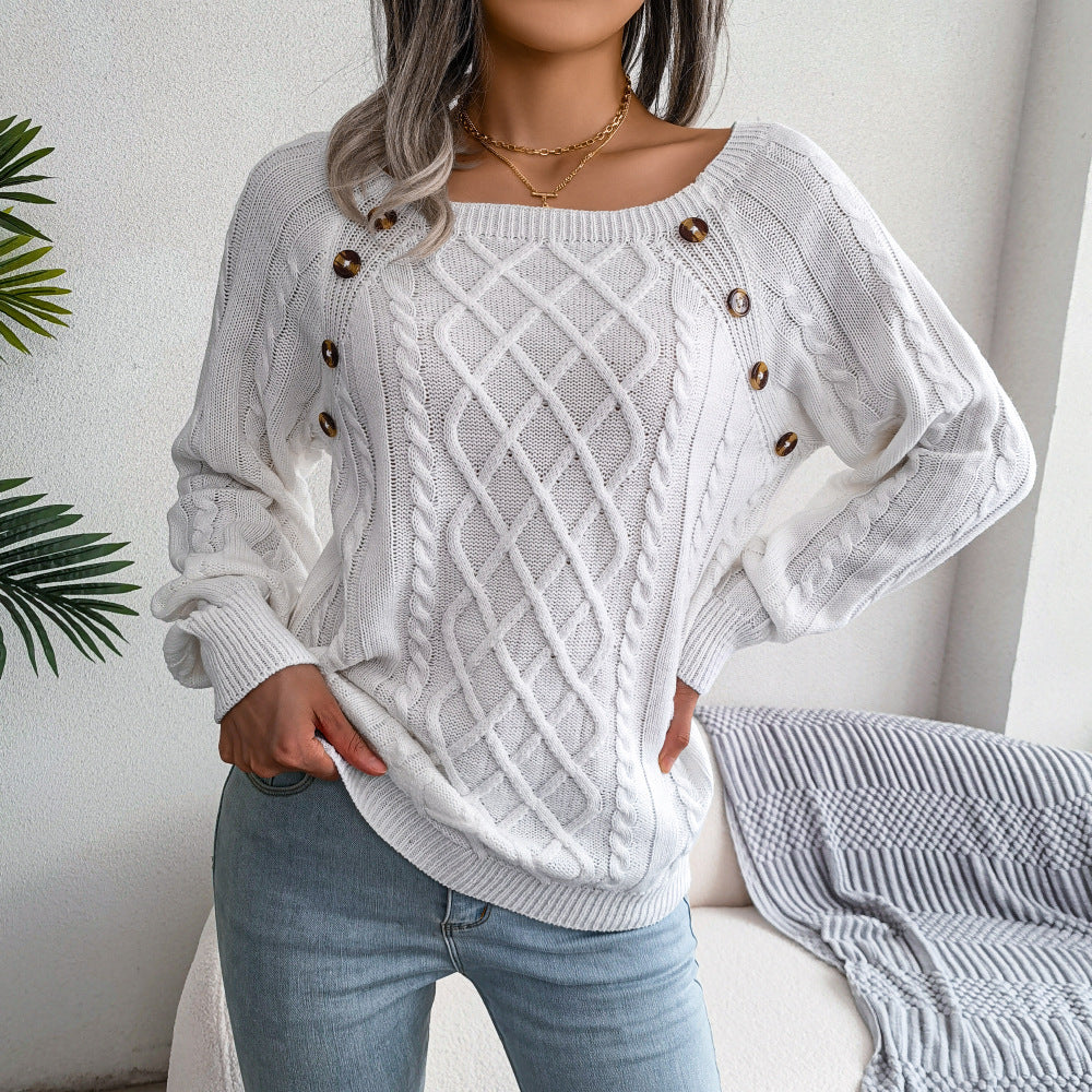 ModeGeist | Pullover mit quadratischem Halsausschnitt zum Stricken