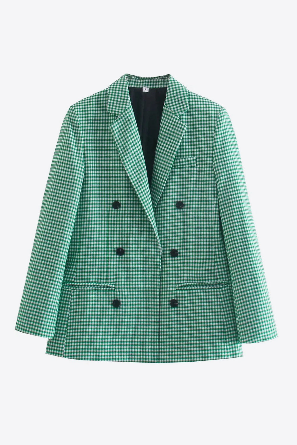 ModeGeist | Kariertes Doppelbreasted Blazer
