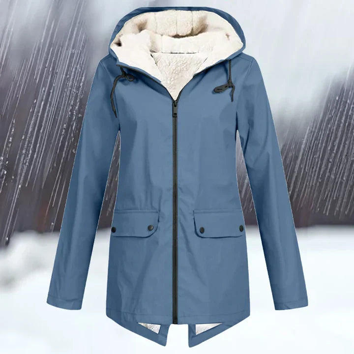 ModeGeist | Wind und Wasserdichte Jacke mit Kapuze und Verdickung