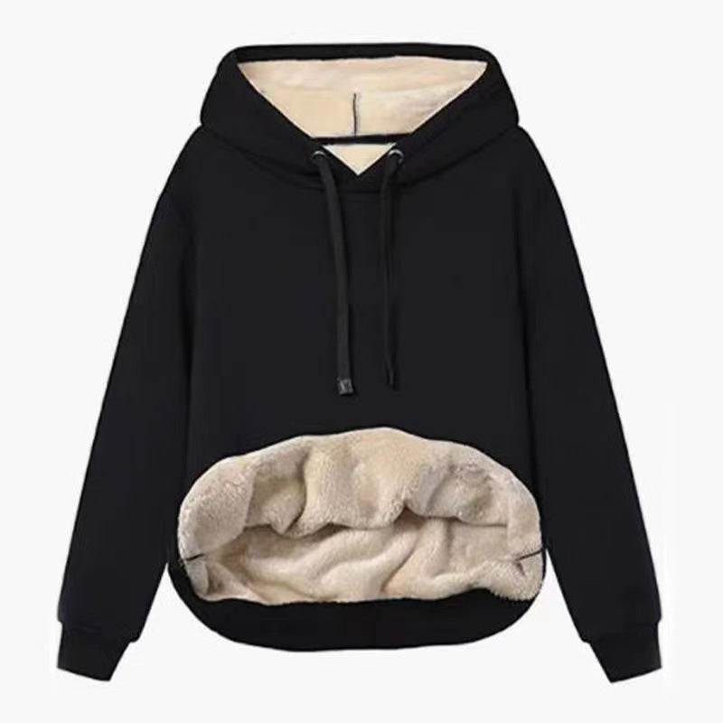Fleece-gefütterter Kapuzenpullover von Fudus