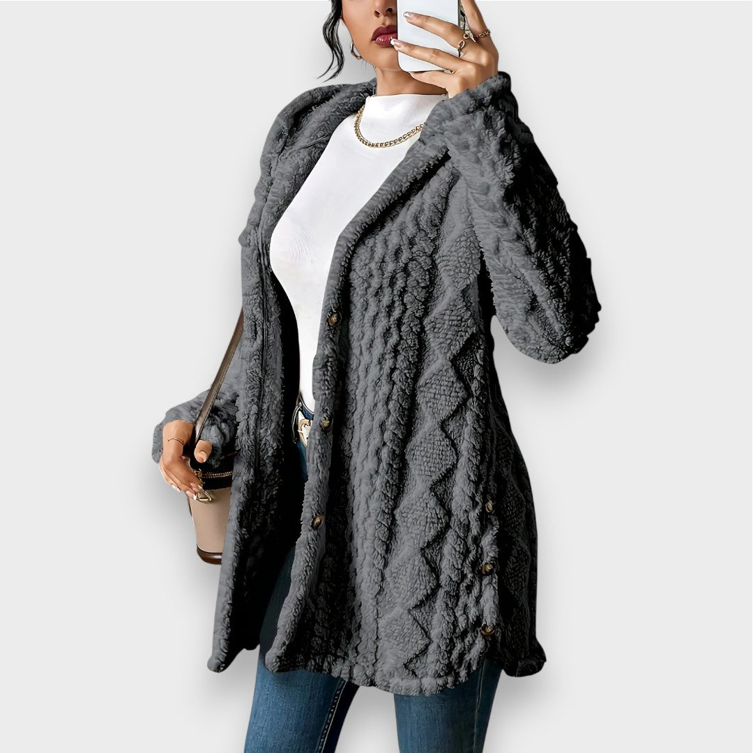 ModeGeist | Plüsch-Hoodie-Cardigan-Pullover