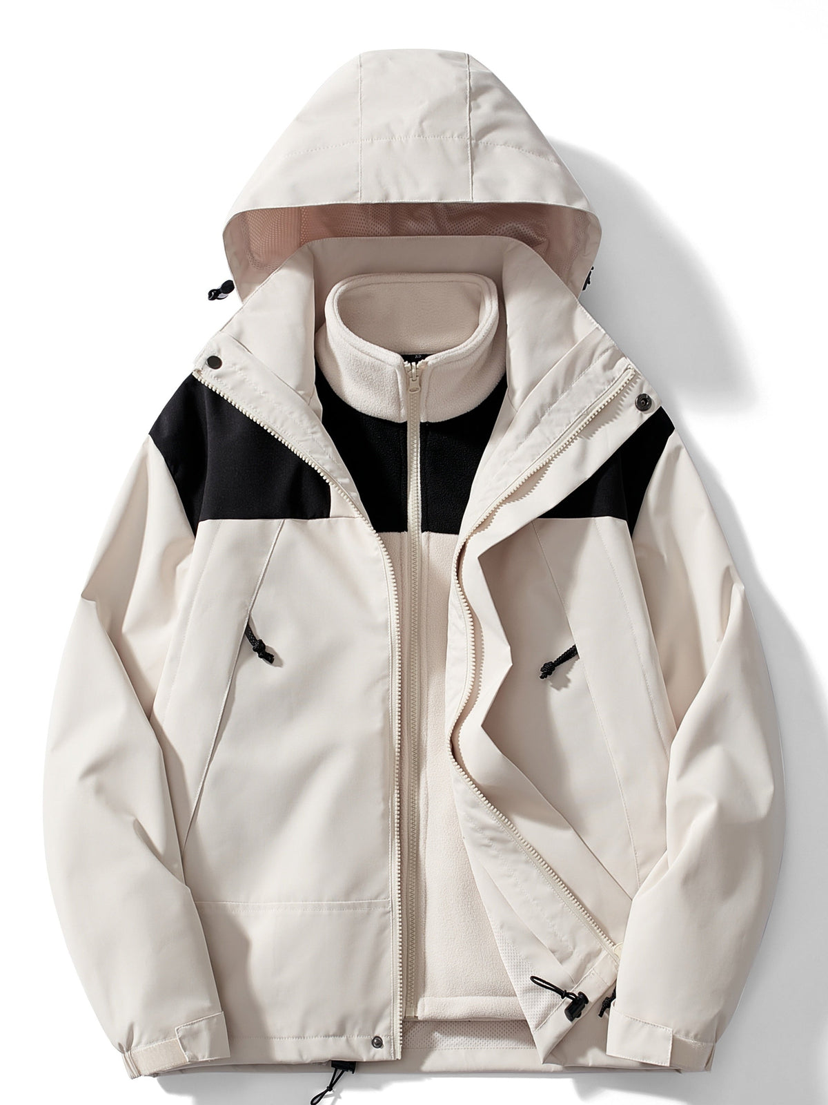 ModeGeist | Casual 3-In-1 Winterjacke mit Kapuze für Damen Ideal für Herbst Winter