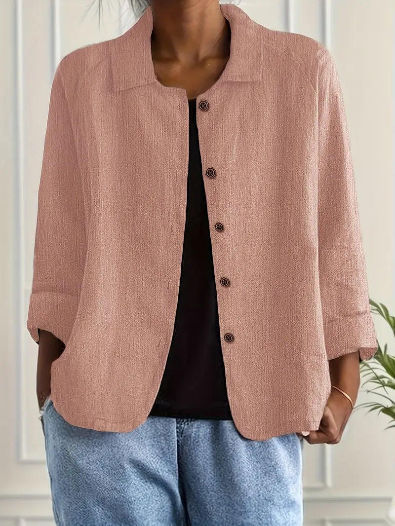 MODEGEIST Damen Klassisches Oberteil Leichter Stoff Vielseitig
