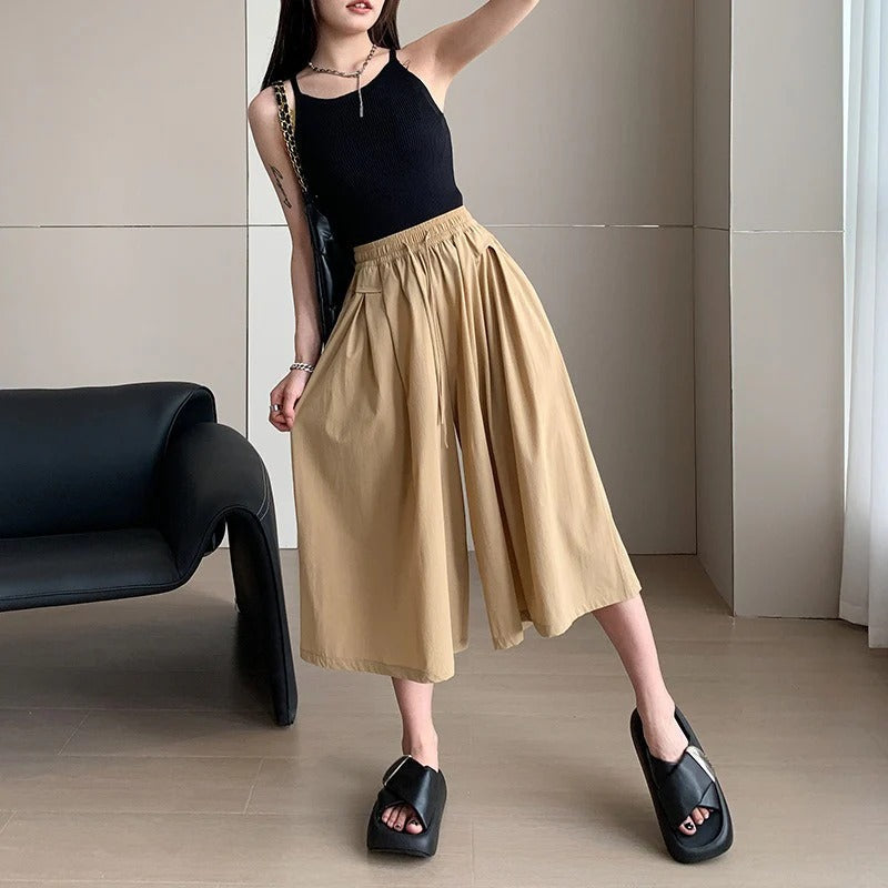 Komfortable und modische koreanische weite Hose Aria