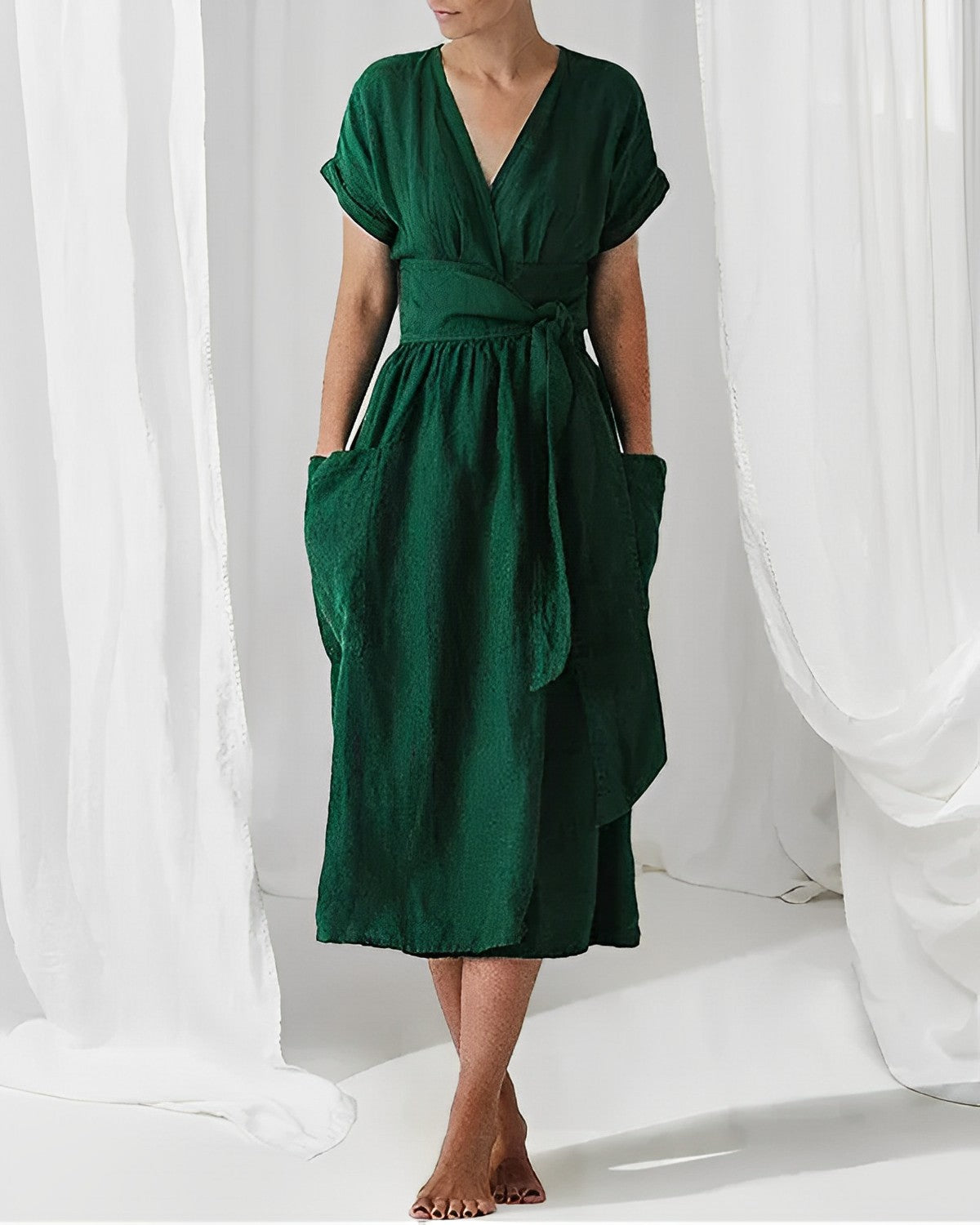 Elegantes Leinenkleid Johanna