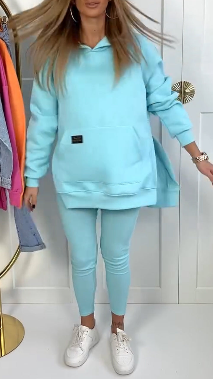 SAMIRA: Kapuzenpullover und Leggings-Set