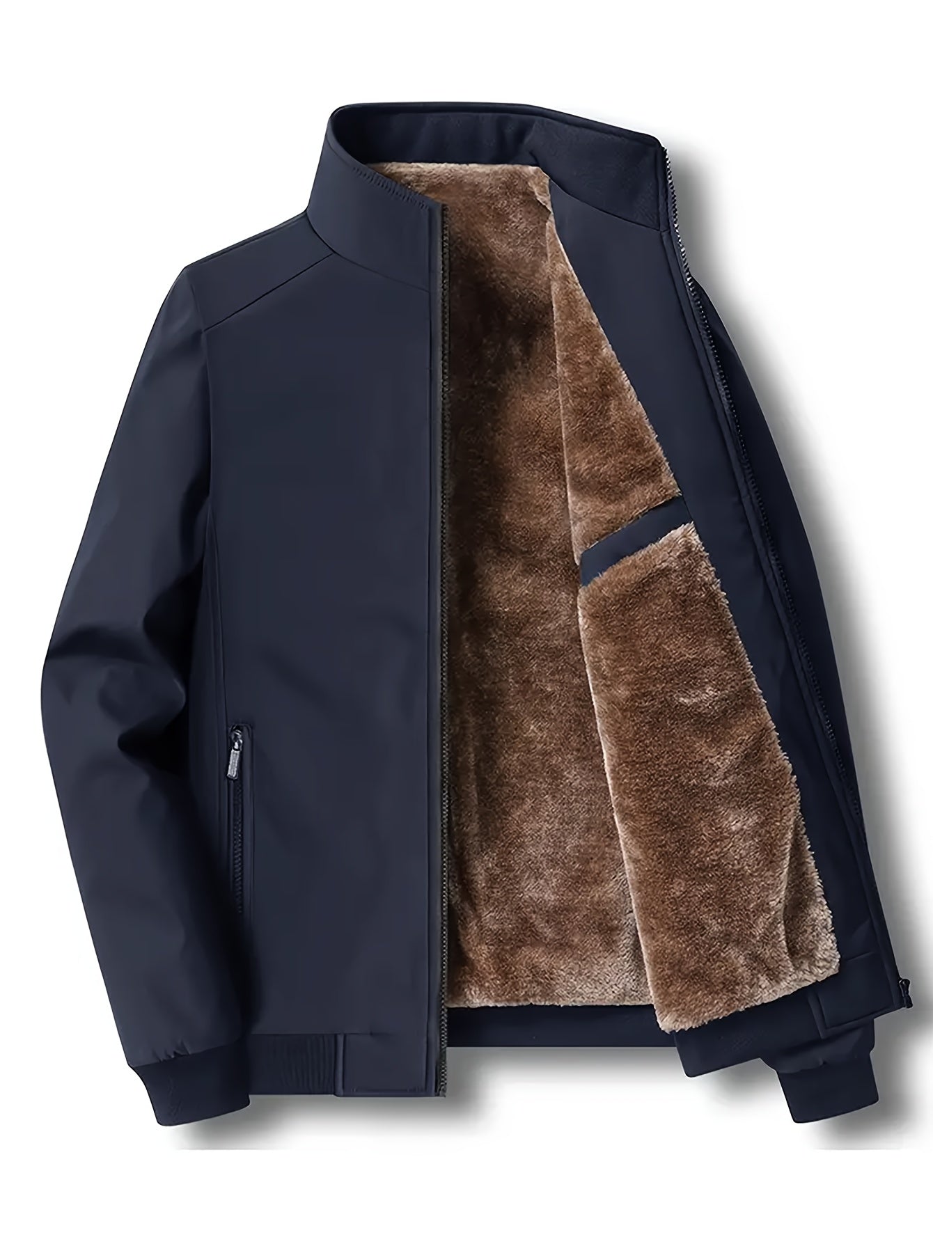ModeGeist | Warme Jacke mit Fleecefutter Polyester Stilvoll und Praktisch