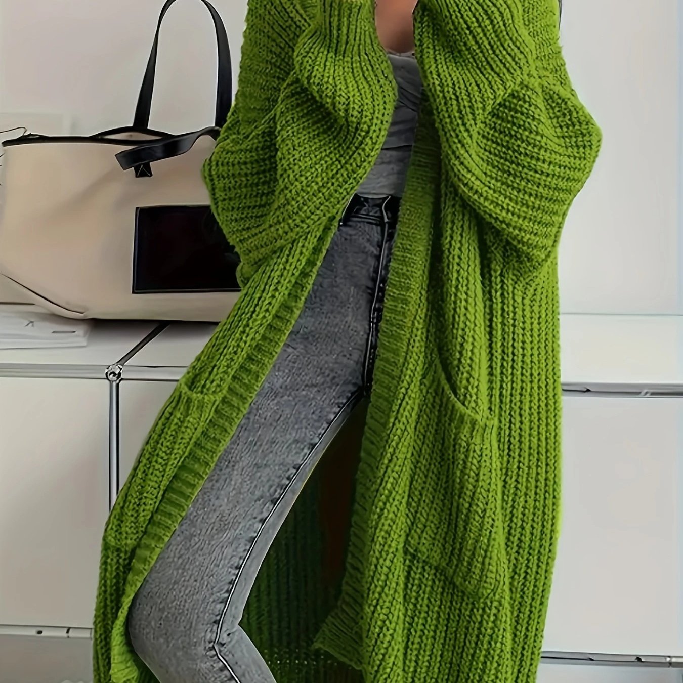 ModeGeist | Strickcardigan mit Gürtel für Damen