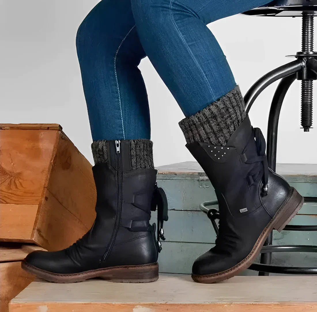 ModeGeist | Große Größe Kurze Stiefel Winterkollektion
