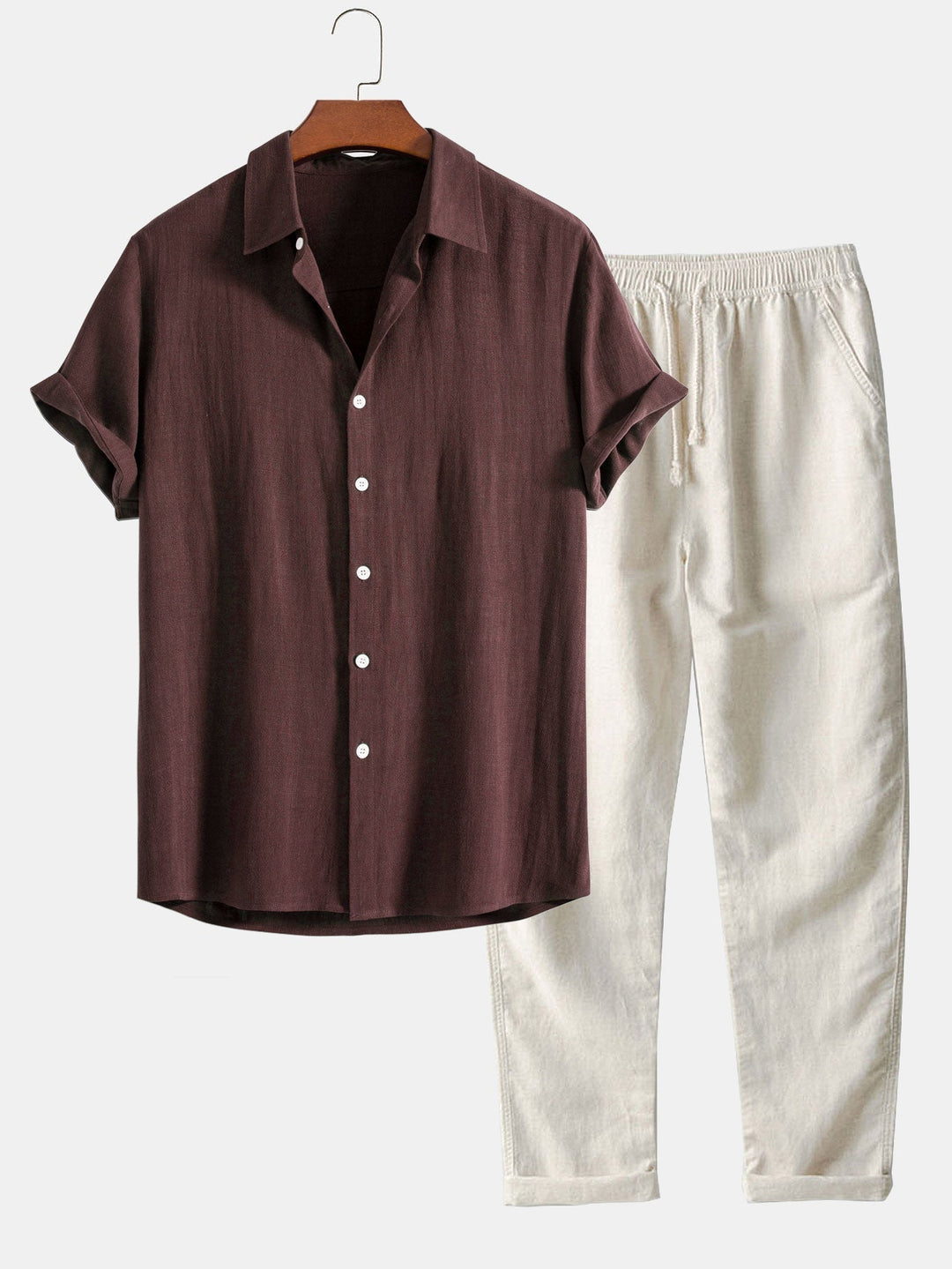Andi: Leinen-Set aus Hemd und Hose
