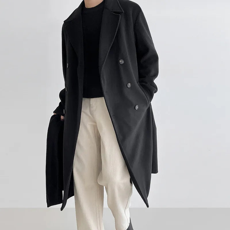 ModeGeist | Mittelgroßer Männermantel für Herbst und Winter