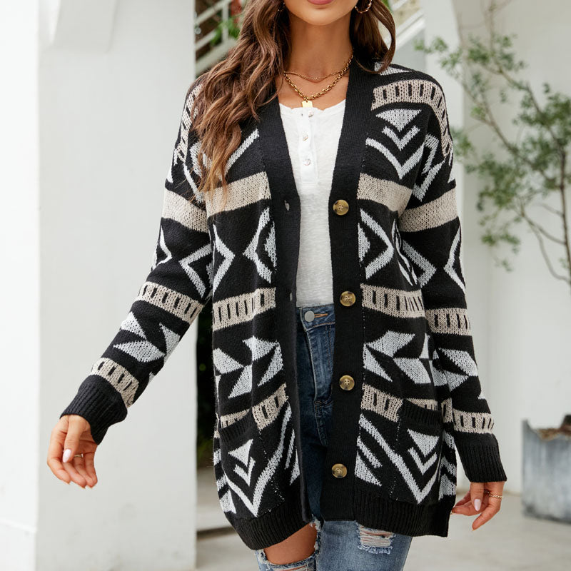 ModeGeist | Lässiger Strick Strickjacke