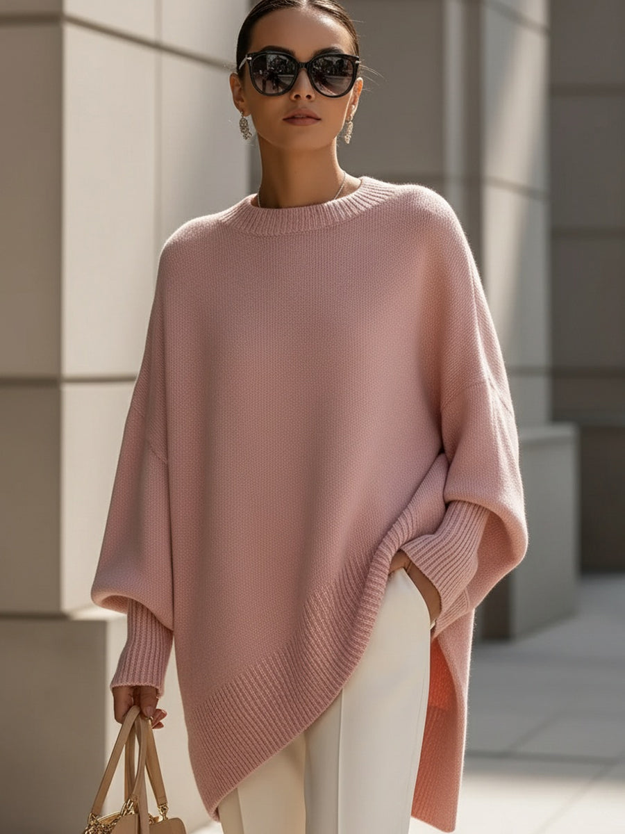 MODEGEIST Damen Oversize-Poncho Weich Vielseitig Casual