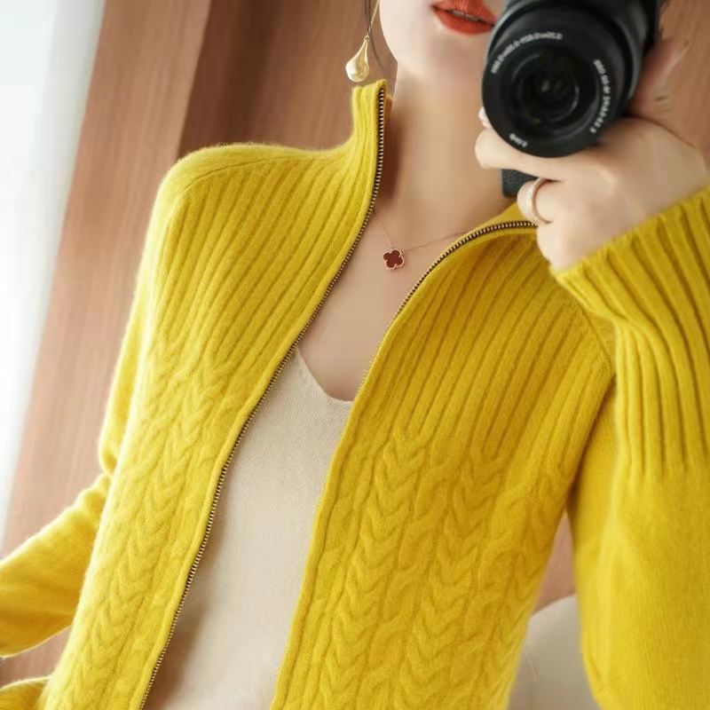 ModeGeist | Damen-Cardigan Aus Kaschmir mit Schickem Kordelzug