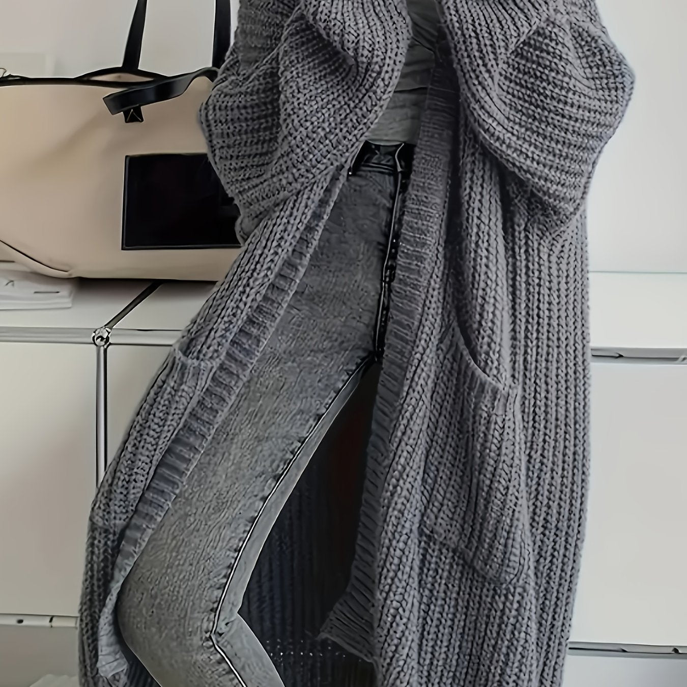 ModeGeist | Strickcardigan mit Gürtel für Damen