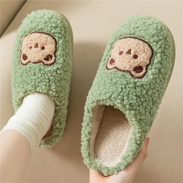 ModeGeist | Bequeme Damen Hausschuhe mit Tiermuster