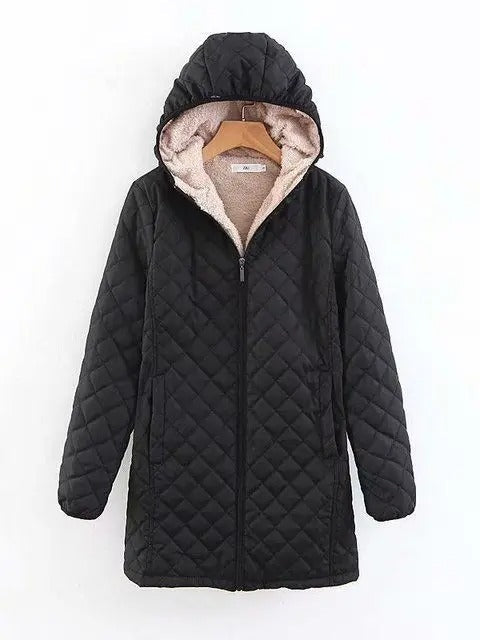 ModeGeist | Warme Steppjacke mit Kapuze