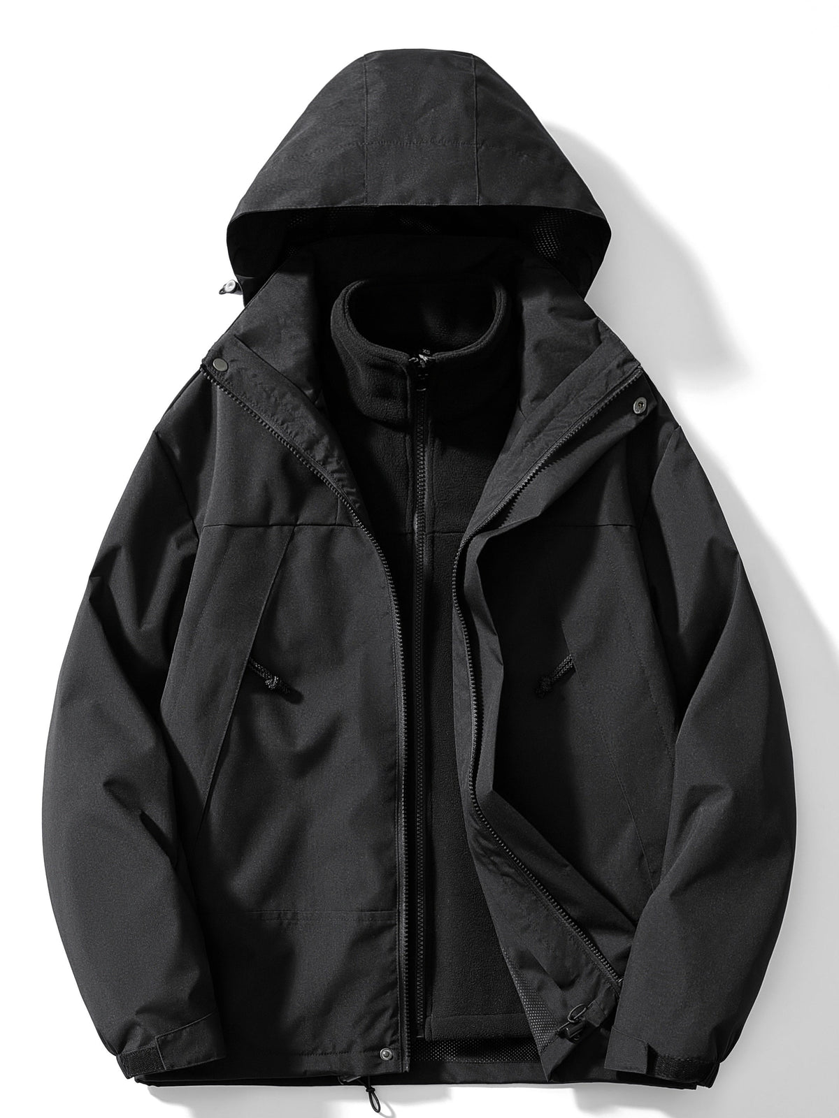 ModeGeist | Casual 3-In-1 Winterjacke mit Kapuze für Damen Ideal für Herbst Winter