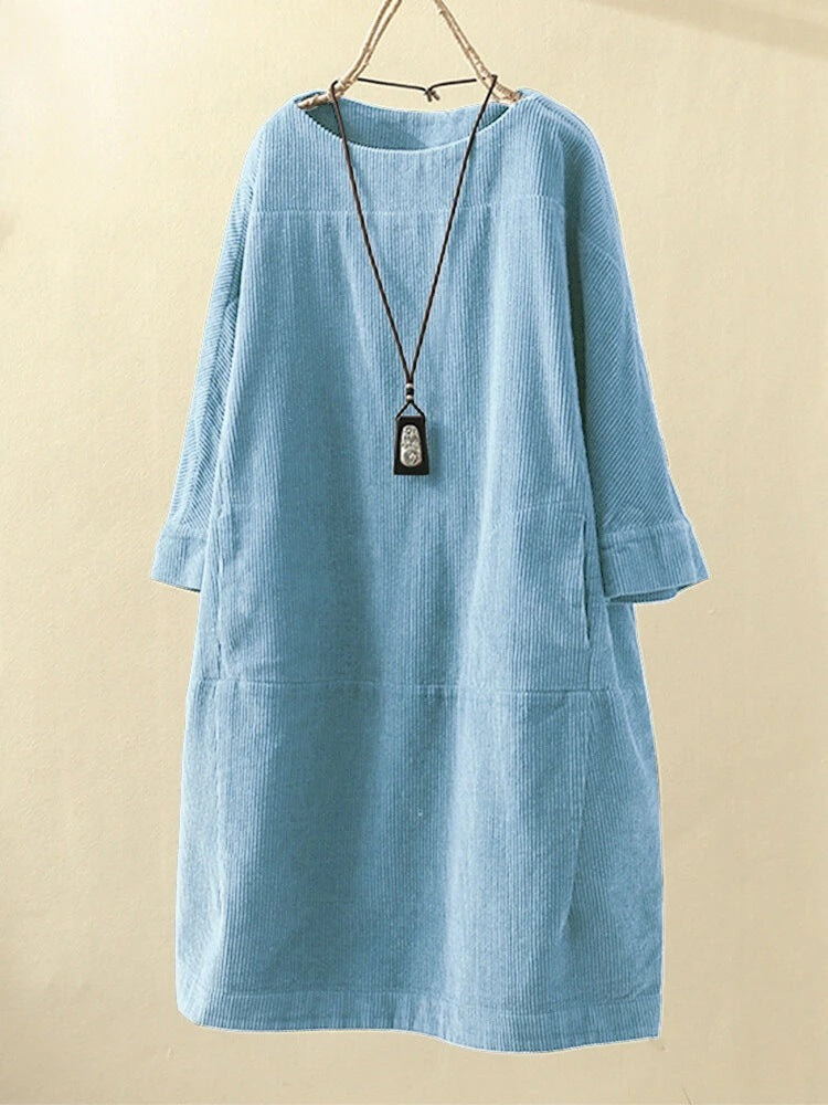 QUIRINA: Langärmliges Maxikleid