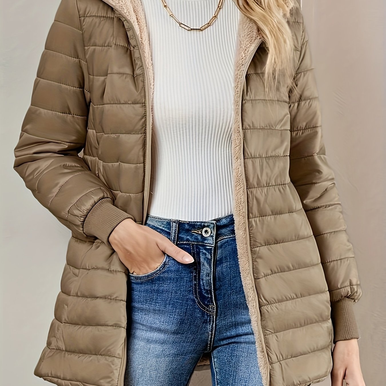 ModeGeist | Fleecegefütterte Zip-Jacke