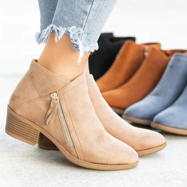 Komfortable Lederstiefel für Damen von Modegeist