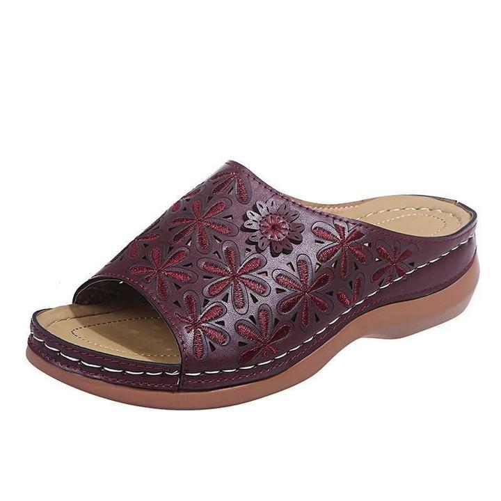 MODEGEIST Damen Orthopädische Sandalen Vanille Fußbett-Unterstützung