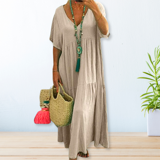 MODEGEIST Damen Draped Dress Fließend Elegant