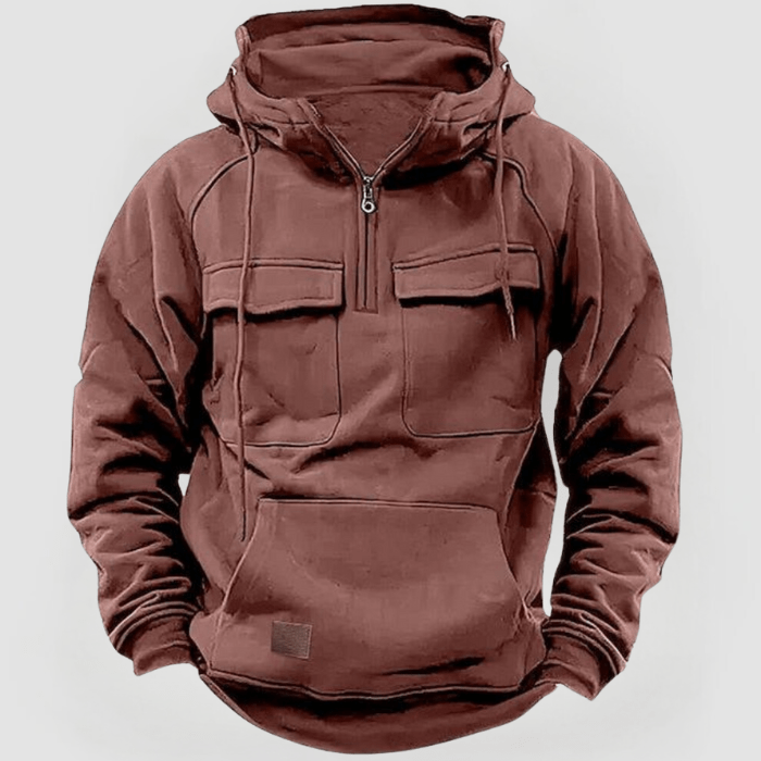 DEREK: Kapuzenpullover mit großen Taschen