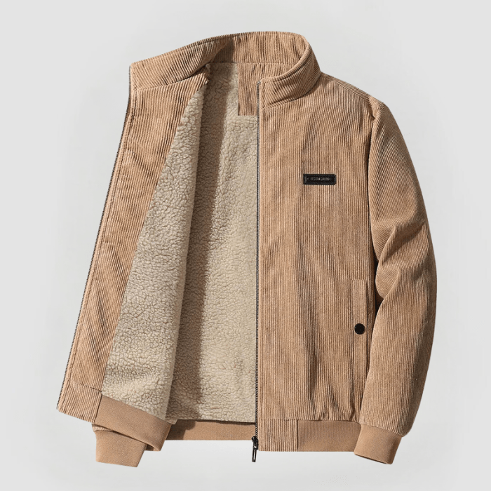 ModeGeist | Corduroy-jacke mit Teddyfutter Warm und Komfortabel Ideal für Kaltes Wetter