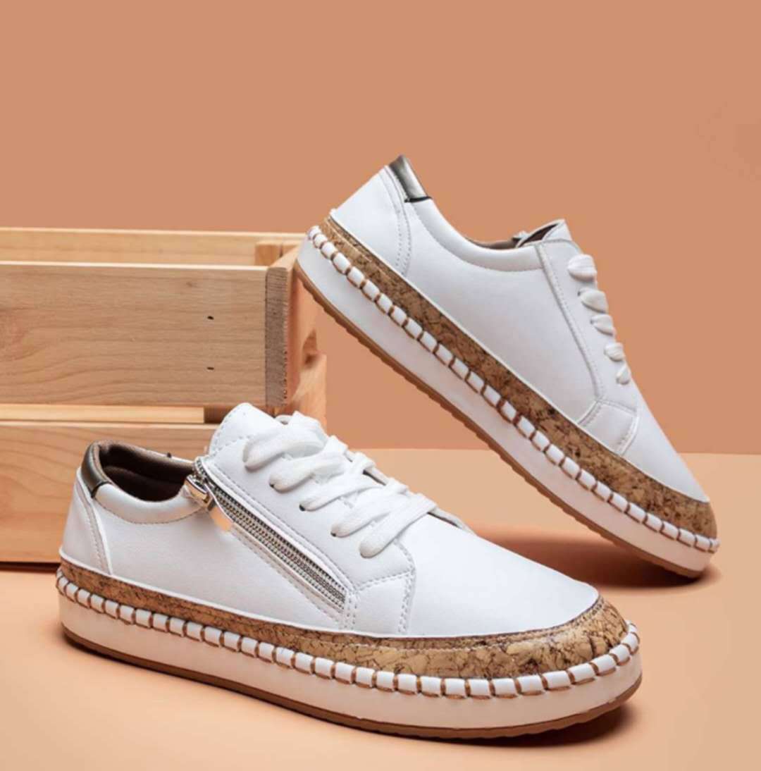 Damen-Schuhe aus vulkanisiertem Blumenstoff