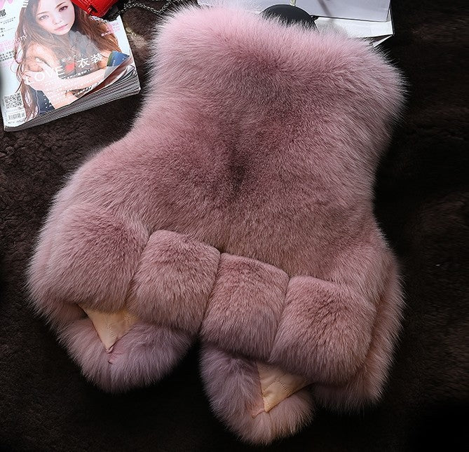 Damen elegante Fellweste ModeGeist