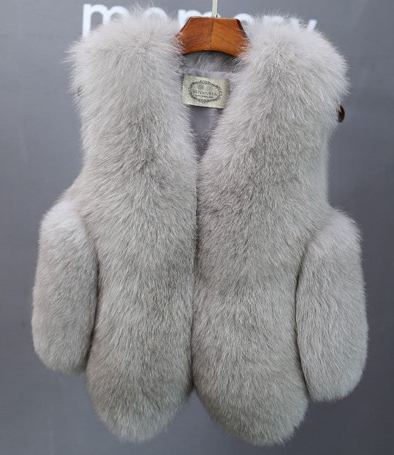 Damen elegante Fellweste ModeGeist