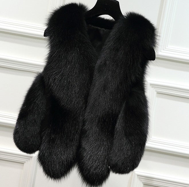 Damen elegante Fellweste ModeGeist