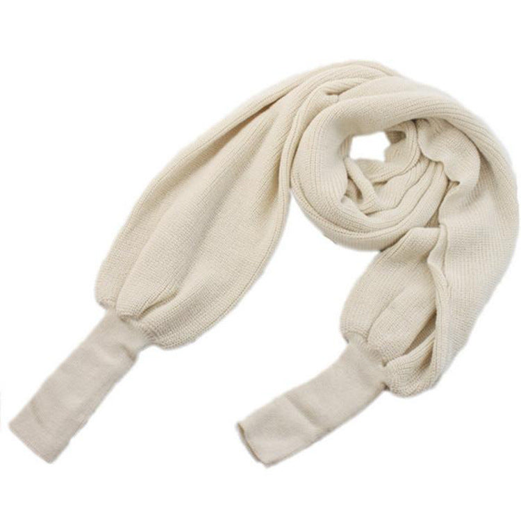 Damen weich gestrickter Schal mit modischem Knoten-Design ModeGeist